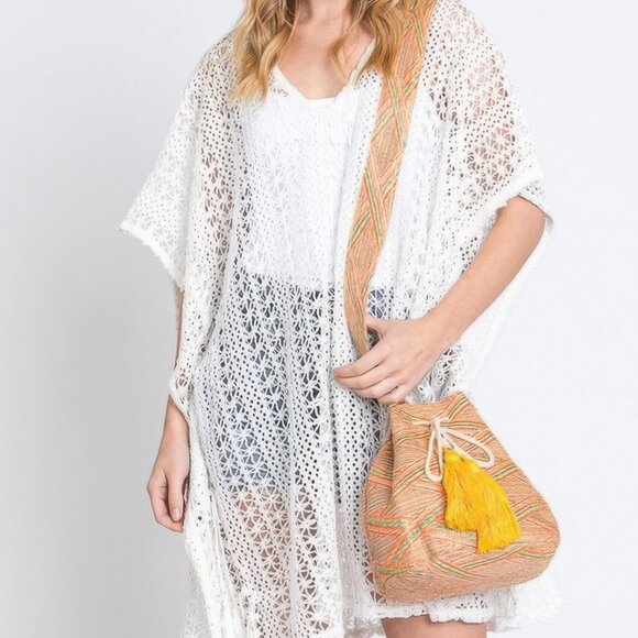 Aztec Bucket Bag With Aztec Strap - Picture 2 of 3